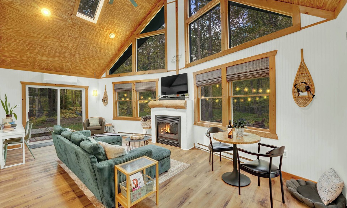 Locust Lake Village Ski Chalet | 2 Full Baths, Fireplace, Steps to Lake, In Woods