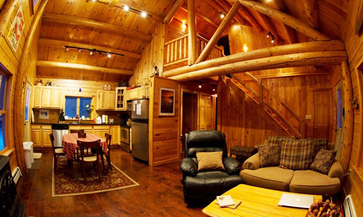 Saranac House | Adirondack Log Home For Rent Near Lake Placid NY In Adirondack State Park