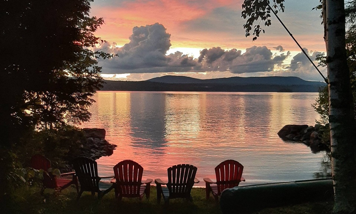 Lyon Mountain Cabin | Amazing Adirondack Sunsets with Log Cabin Memories on Upper Chateaugay Lake