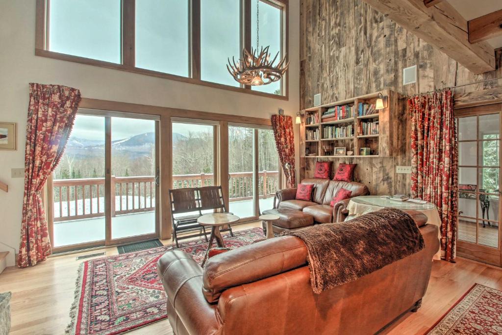 Franconia House | Architect-Designed Franconia Home Hot Tub and Views