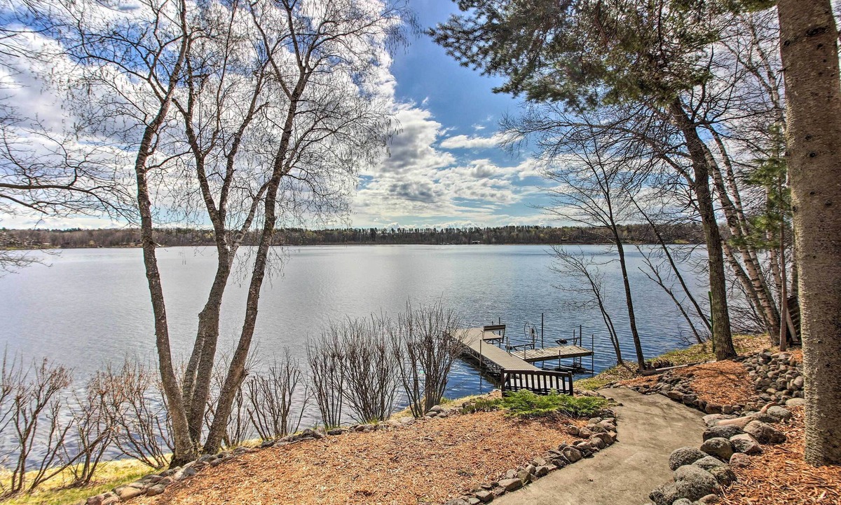 Pequot Lakes Cabin | Brainerd Lakes Cabin on 2-Acres w/Dock & Fire Pit