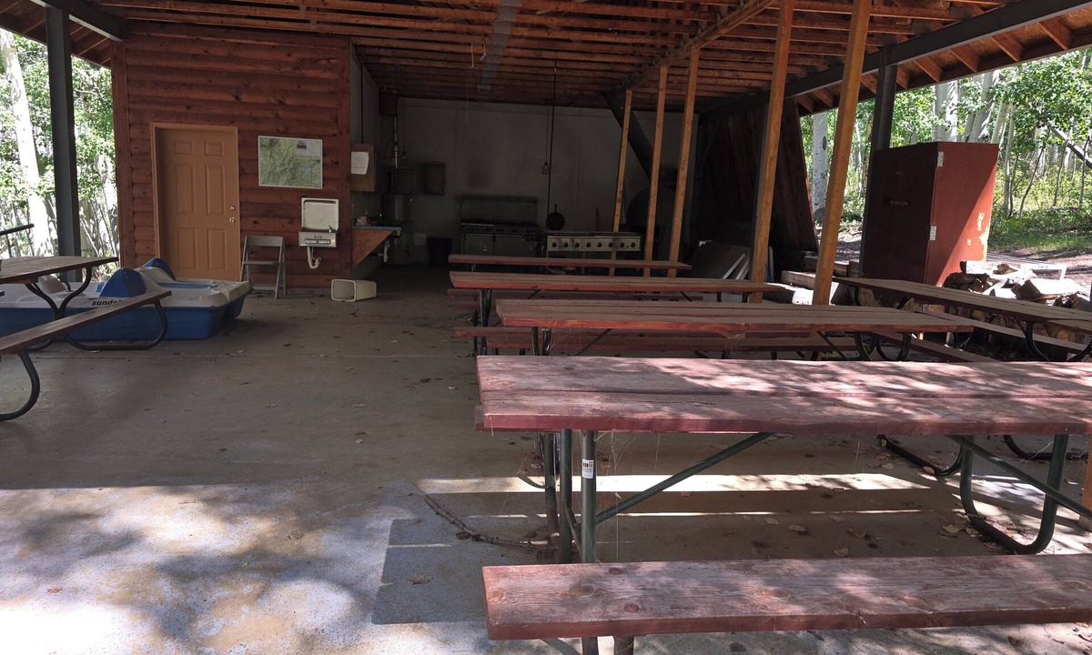 Monticello Resort | Camp Jackson Group Pavilion with cooking area