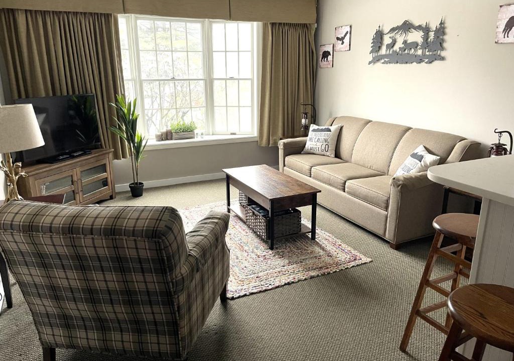 Hancock Apartment | Deluxe Ski On Off 1BR Suite Sleeps 4 on Jiminy Mtn