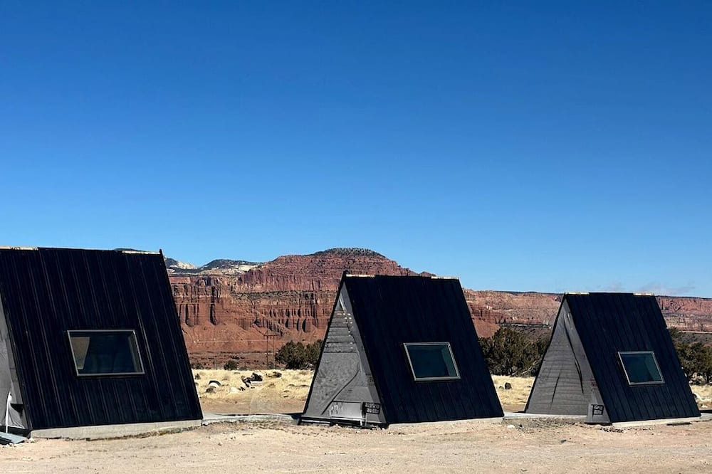 Teasdale Cabin | Dog-Friendly A-Frame Cabin with Incredible Red Rock Views in Teasdale, UT