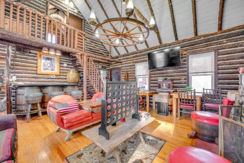 Blakeslee House | Easy Interstate Access: Original Poconos Log Cabin