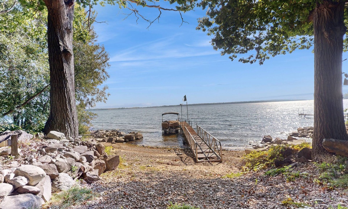 Chazy House | Escape to this spacious lakefront retreat with W/D, AC, firepit, & grill