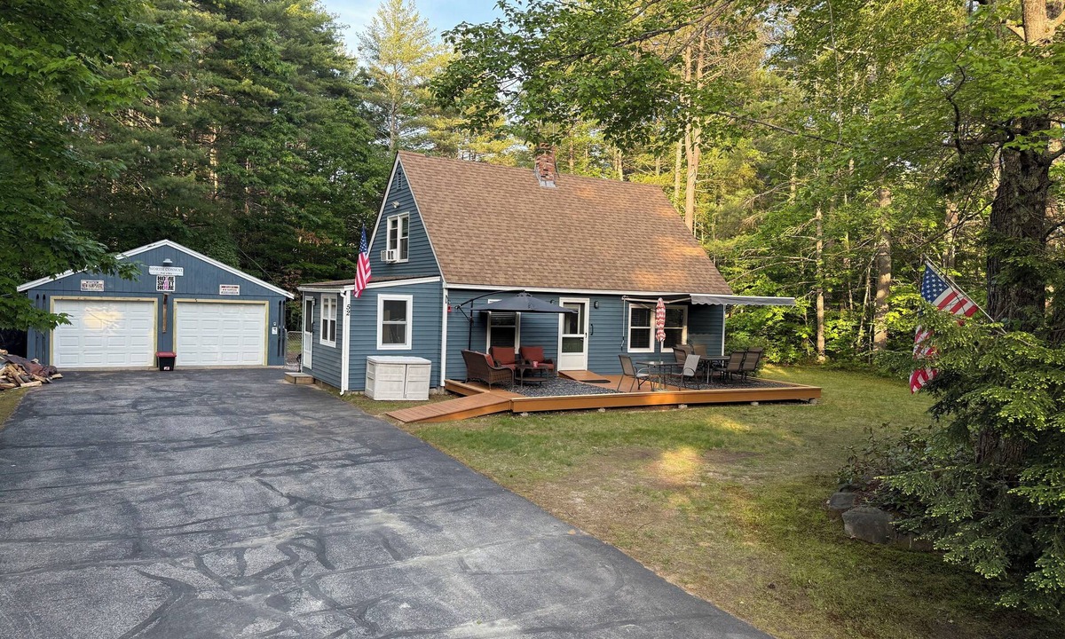 North Conway House | Game Room, 2 family rooms, on 3 levels, with a fenced yard and firewood provided