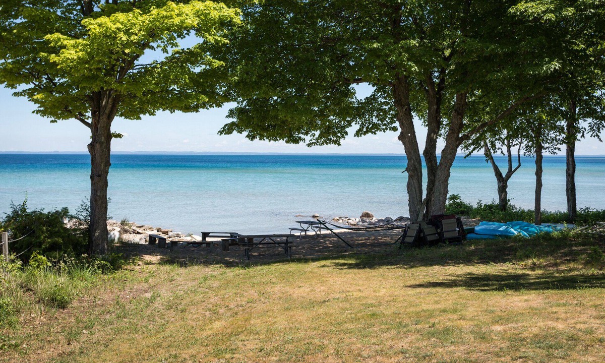 Northport House | Immaculate 9 BR Beachfront Home on Grand Traverse Bay Sleeps 20