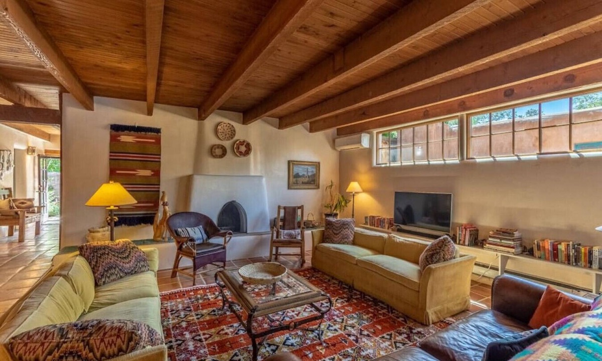 Downtown Santa Fe RV Rental | Jimenez Street · Historic Family-Friendly Adobe Home with Arcade Games & Hot Tub