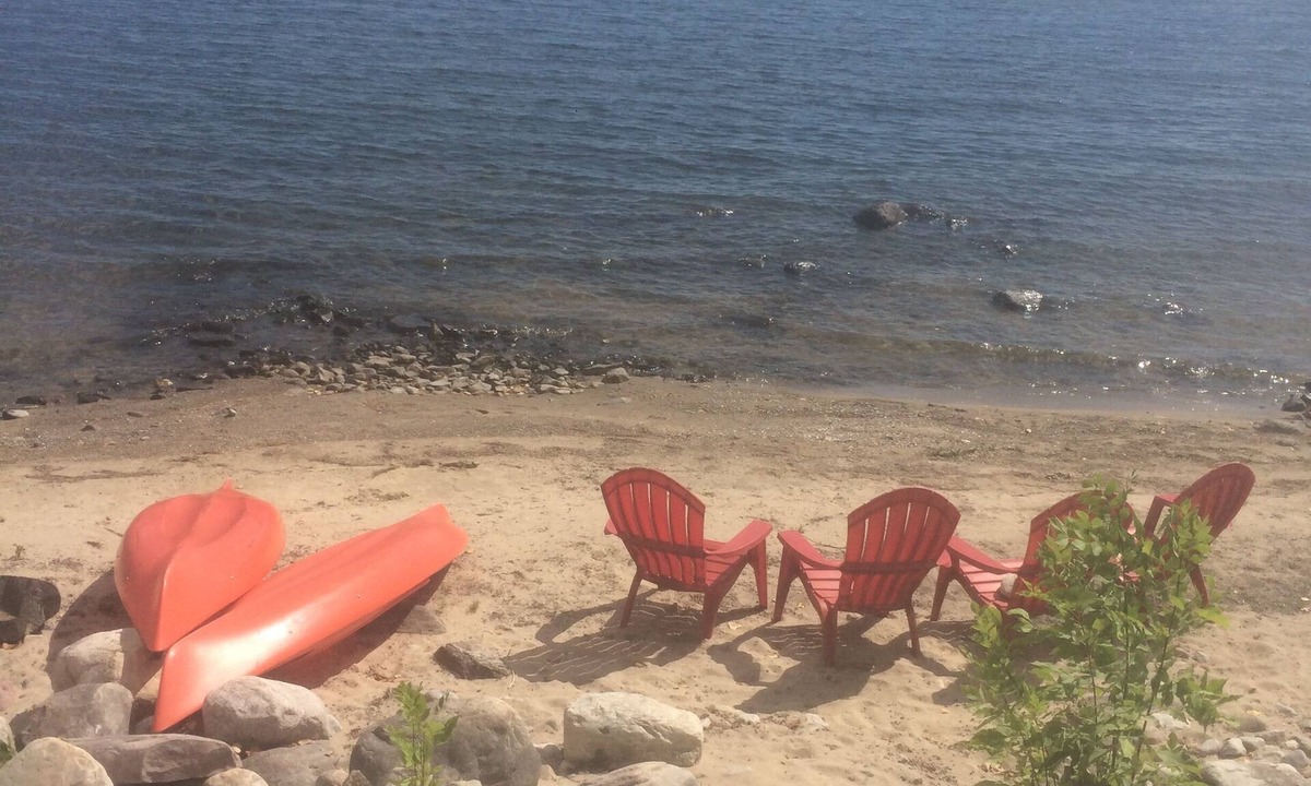 Town of Beekmantown Cottage | Lakefront, private beach, dock, kayaks, Paddle Boat and pet friendly!