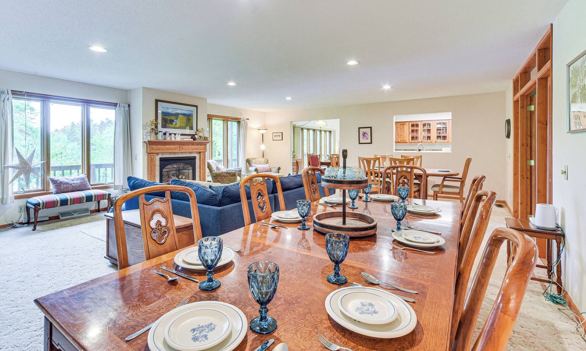 Spooner House | Lakeside Spooner Home w/Game Room & Views!