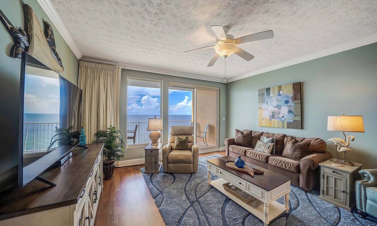 Lower Grand Lagoon Condo | Pet Friendly Treasure Island 1504- Heated Pool, Gym, FREE Golf &Beach Service