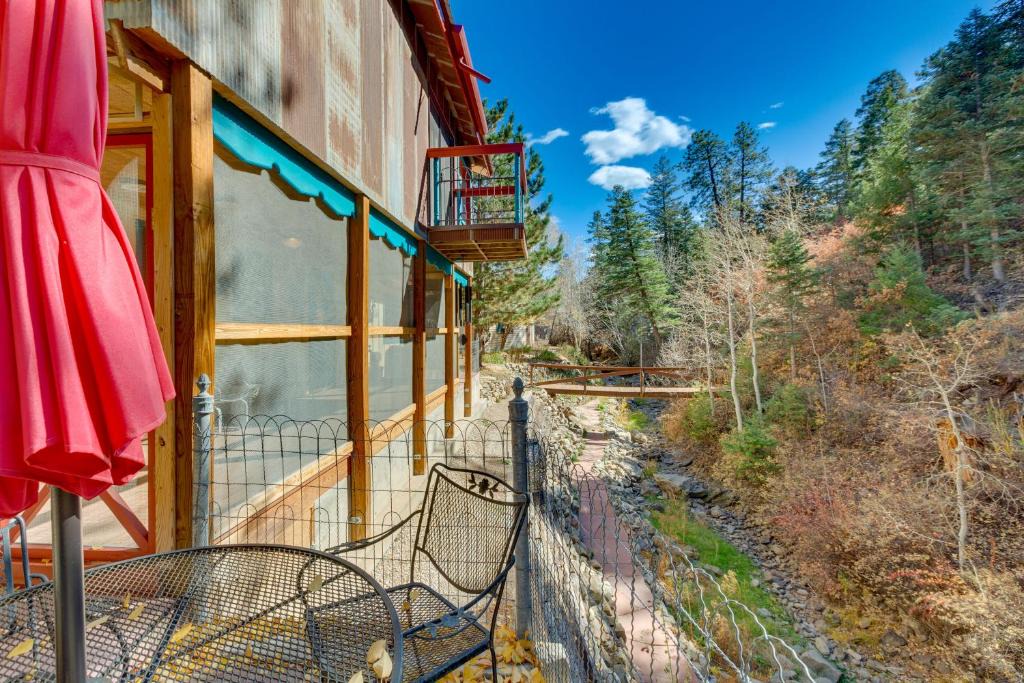 Taos House | Riverside Retreat with Screened Porch 6 Mi to Taos!