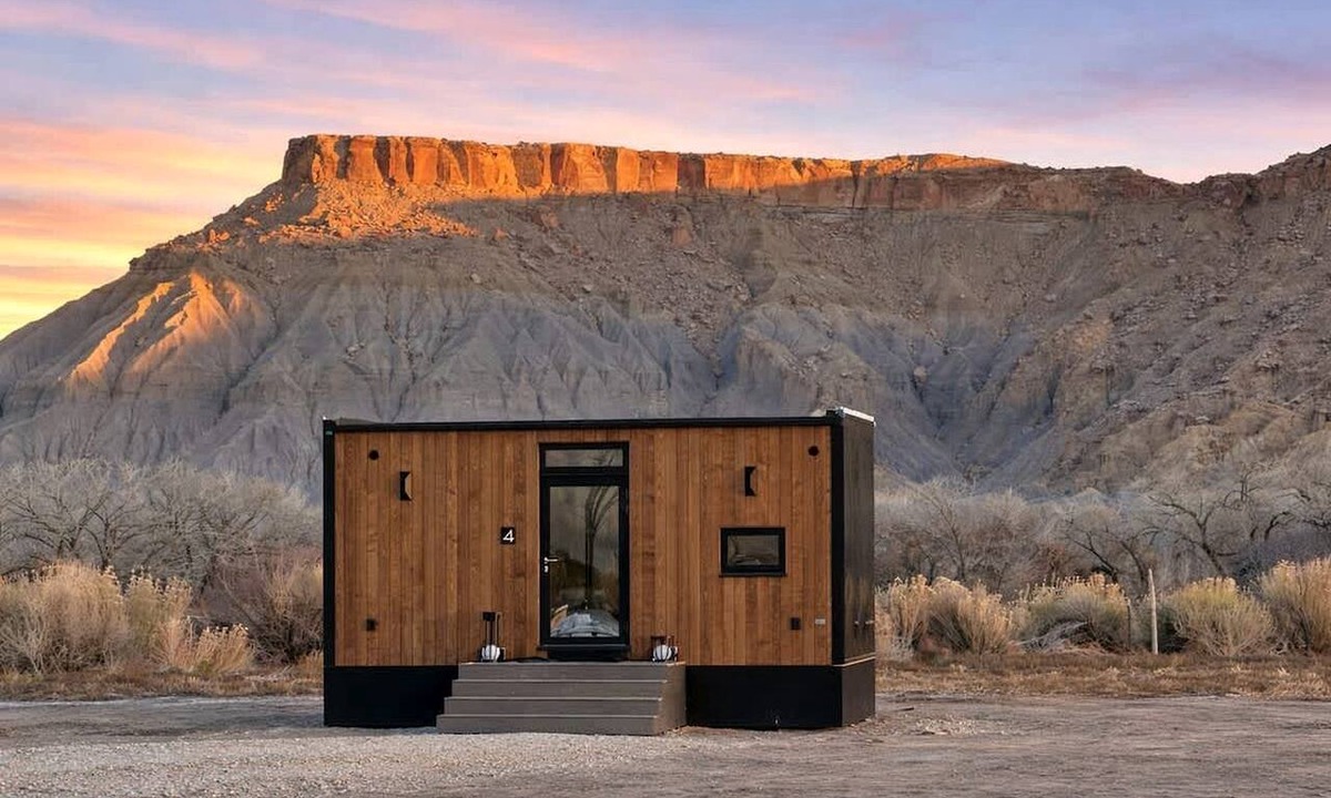 Torrey Cabin | Scandinavian-Inspired Desert Retreat with Mirrored Views | Near Torrey, Utah