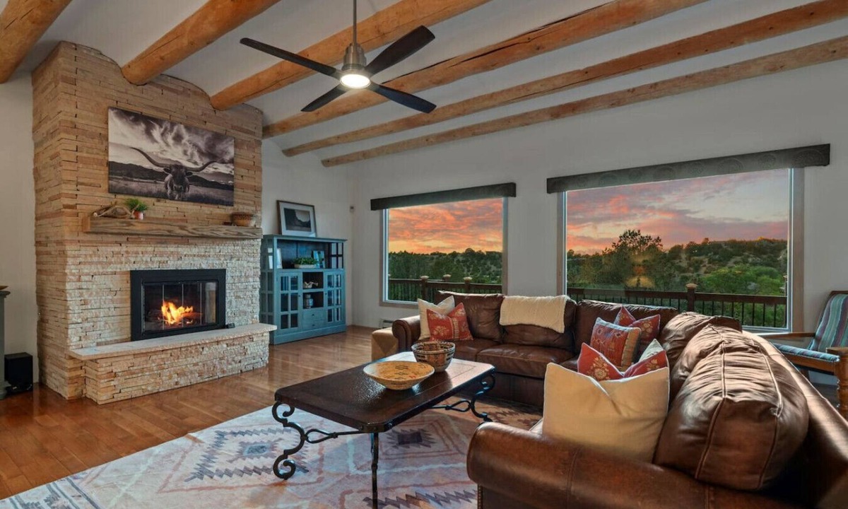 Northeast Santa Fe House | Spacious Hillside Retreat w/Spa, Games, & Views