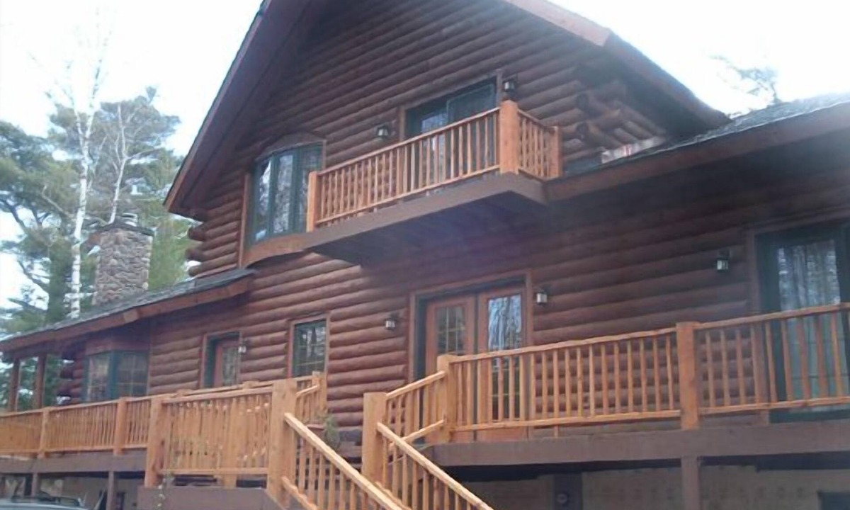 Lake Clear House | Spacious Log Home on Secluded waterfront property