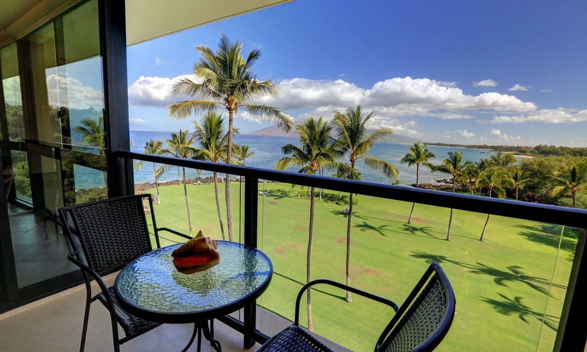 Kihei Condo | Stunning Oceanfront Kihei Surfside #612 with Breathtaking Views & AC