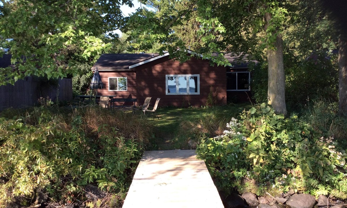 Lake Wissota Cabin | Two bedroom lakeside cabin just 30' from Lake Wissota!