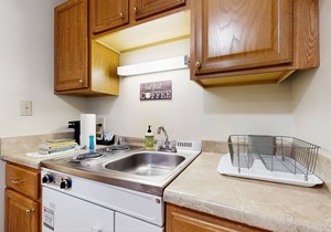 Comfortable motel rooms in a great location with shared resort amenities