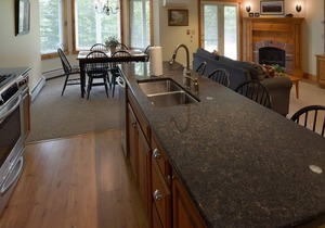 Spacious 2-BR Ski-in, Ski-out Jay Peak Village Condo, right on trail. A/C incl!