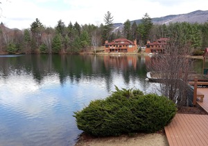 Spacious studio with a beautiful Pemi river view.