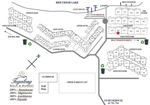 T411A Beautiful condo at Tagalong Golf Resort on Red Cedar Lake