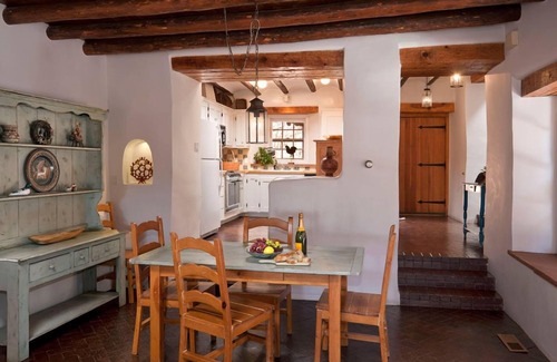 Historic Eastside House | Authentic Santa Fe Home~ Spacious, Vigas, Kiva Fireplaces and Walk to the Plaza