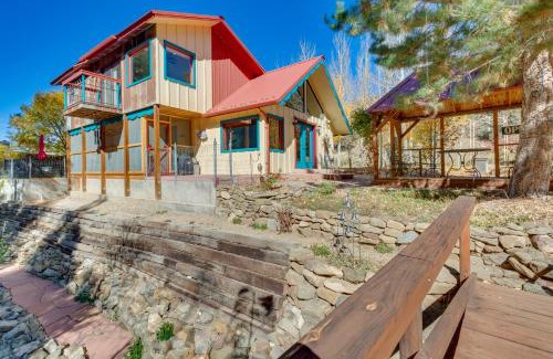 Taos House | Riverside Retreat with Screened Porch 6 Mi to Taos!