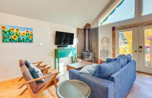Taos House | Riverside Retreat with Screened Porch 6 Mi to Taos!