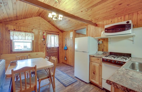 Stone Lake Cabin | Rustic Cabin w/Fire Pit, Steps to Sand Lake!