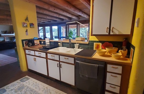 Eldorado at Santa Fe Apartment | Santa Fe huge bedroom, fireplace, livingroom, kitchen, hot tub, views, sleeps 2