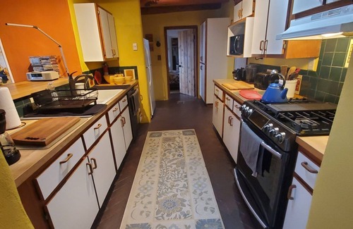 Eldorado at Santa Fe Apartment | Santa Fe huge bedroom, fireplace, livingroom, kitchen, hot tub, views, sleeps 2