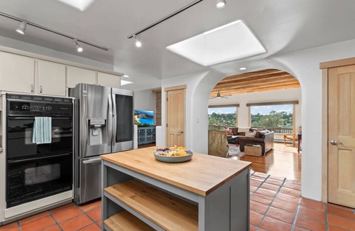Northeast Santa Fe House | Spacious Hillside Retreat w/Spa, Games, & Views