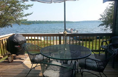 Breezy Point Cabin | Upscale North Woods Living On Little Pelican Lake, private beach