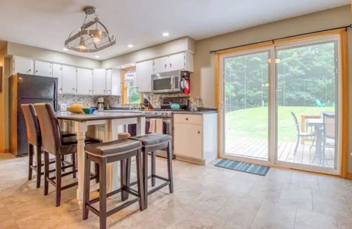 Woodsville House | 3BR with A/C, a Firepit and Private Lake Access!