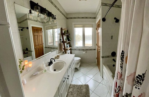 Maplewood House | 5 Bedroom Lake Home, On Private Wooded Acreage, 15 minutes from both downtowns.