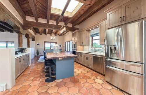 Santa Fe House | 6-Bedroom Santa Fe Adobe Estate with Indoor Pool, Pickleball, Horses and Privacy