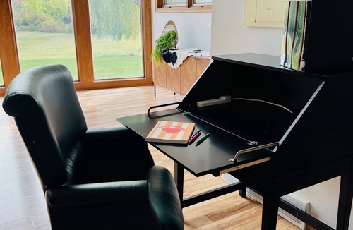 Elkhart Lake House | A-Frame lodge on 40 acres in Elkhart Lake, WI. walk to town. Sleeps 10