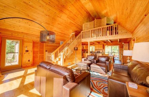 Jay House | Adirondack Alpine Cabin with Hot Tub, Near Whiteface, Lake Placid, Game Rm, Fenced Yard, Views