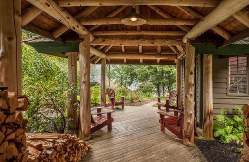 Blue Mountain Lake House | Adirondack Great Camp style home on beautiful Blue Mountain Lake