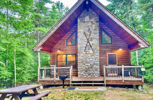 Jay House | Adirondack Mountain Cabin with Hot Tub, Near Whiteface, Lake Placid, Fire Pit, Game Rm