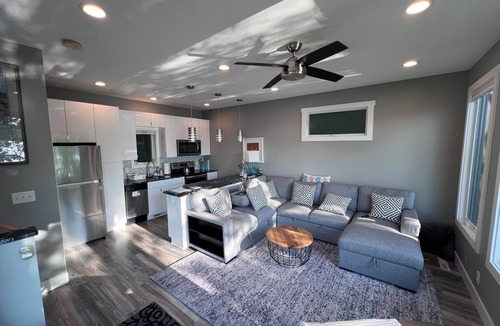 Turtle Lake House | Amazing fall colors, modern lakefront home with fire pit, dock, optional pontoon