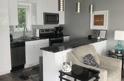 Turtle Lake House | Amazing fall colors, modern lakefront home with fire pit, dock, optional pontoon