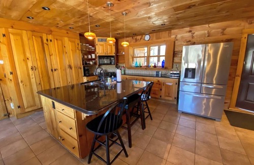 Whitefield House | Amazing lakefront home in the White Mountains with game room, theater, and dog friendly!