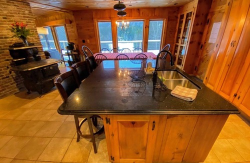 Whitefield House | Amazing lakefront home in the White Mountains with game room, theater, and dog friendly!