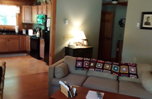 Hinsdale Cabin | Ashmere Lake Log Cabin with privacy/2 Bedrooms/3 night minimum