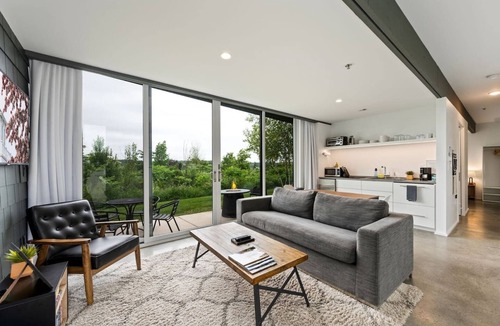 Egg Harbor Apartment | Award Winning Contemporary Flat - Walk to Downtown Egg Harbor - Flats on Church Street #102