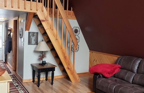 Hatfield Cottage | Beautiful A Frame Cottage located right on the ATV Trail-short walk to the Lake!