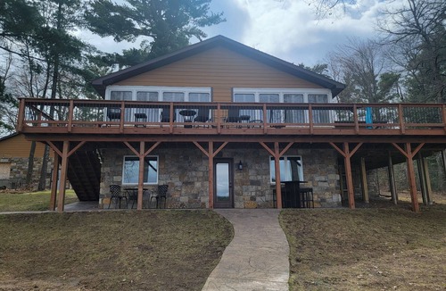 Chetek House | Beautiful and Spacious Lake Home! Large Deck Overlooking Lake!