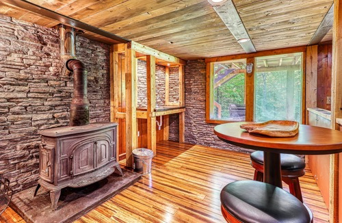 Morrisville House | Beautiful, modern home w/ a spacious deck, pool table, & multiple fireplaces